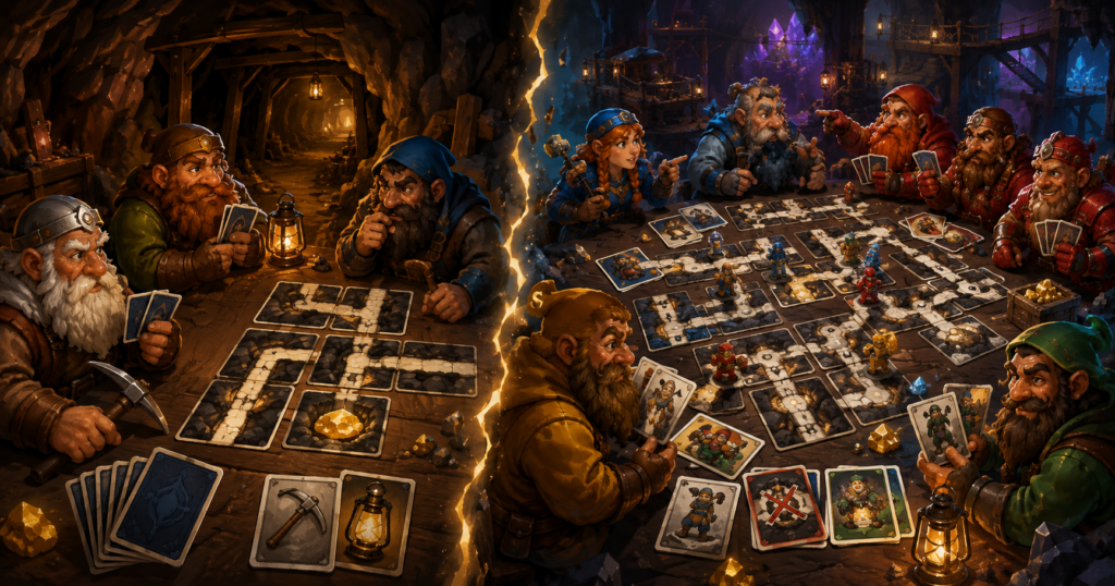 Saboteur vs Saboteur 2 – säännöt ja vertailu