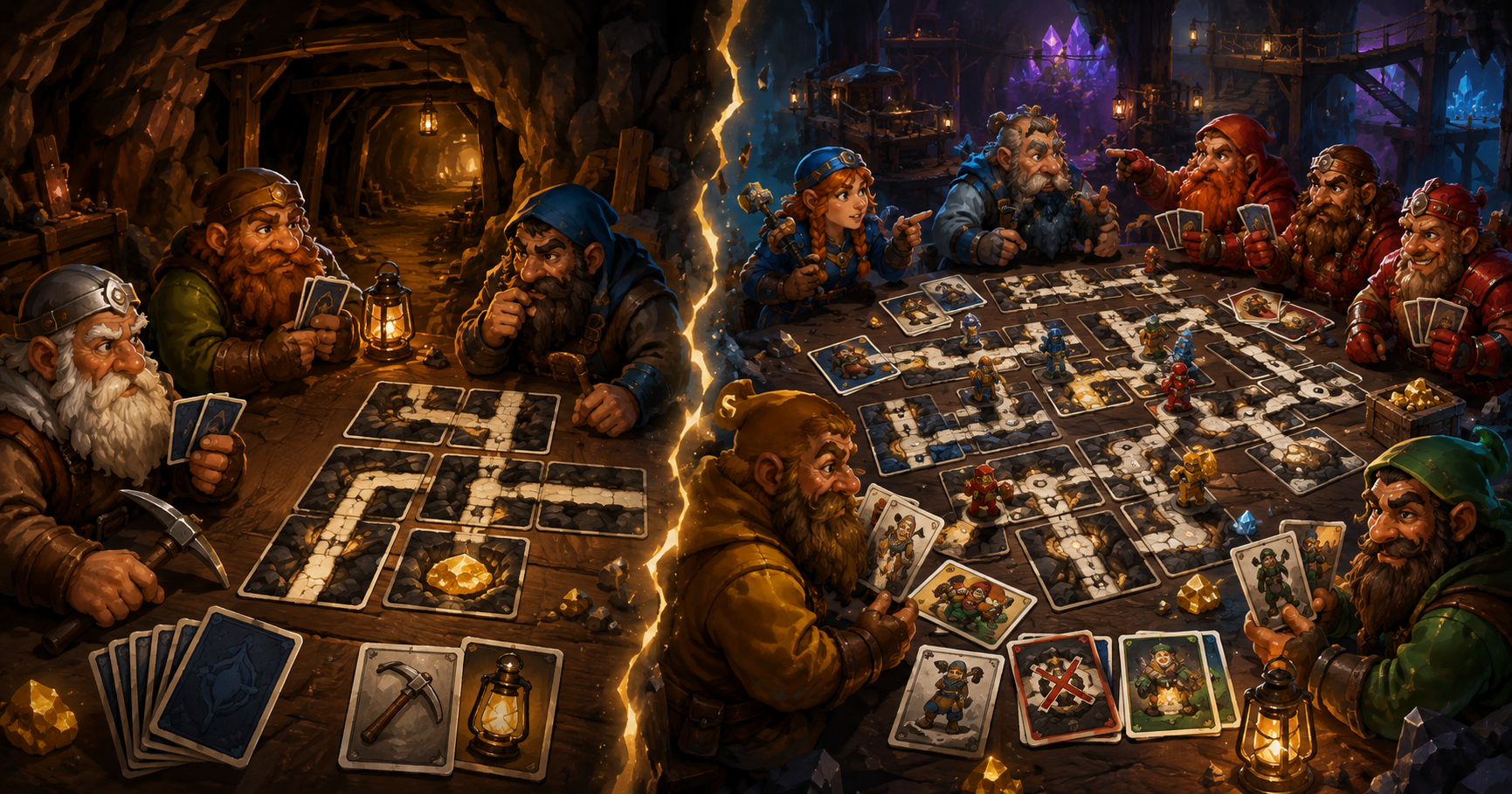 Saboteur vs Saboteur 2 – säännöt ja vertailu