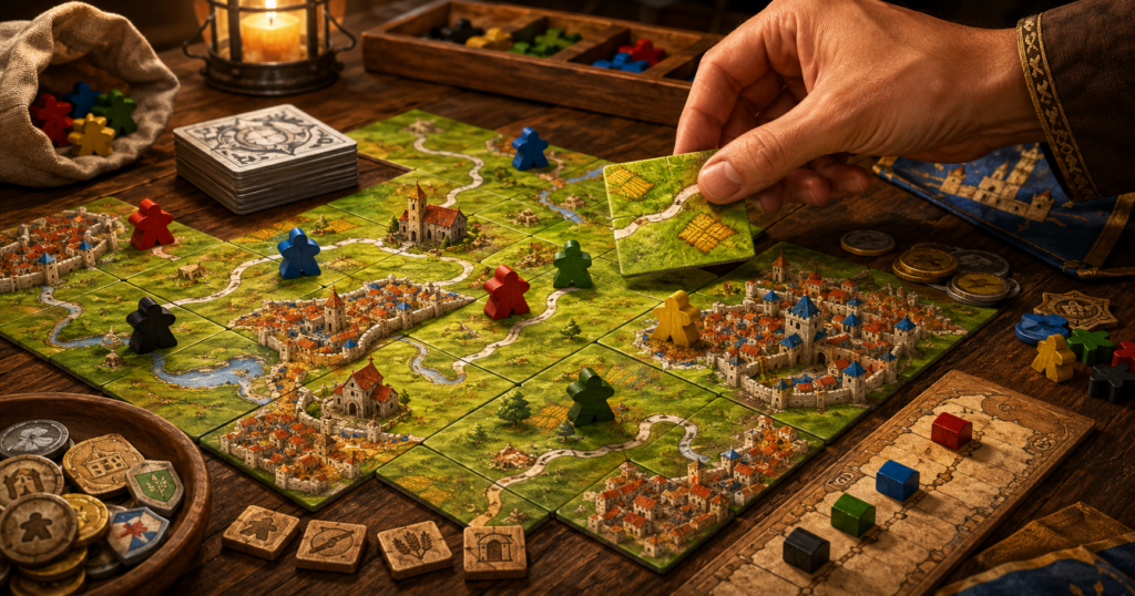 Carcassonne säännöt – pelin kulku ja pisteytys